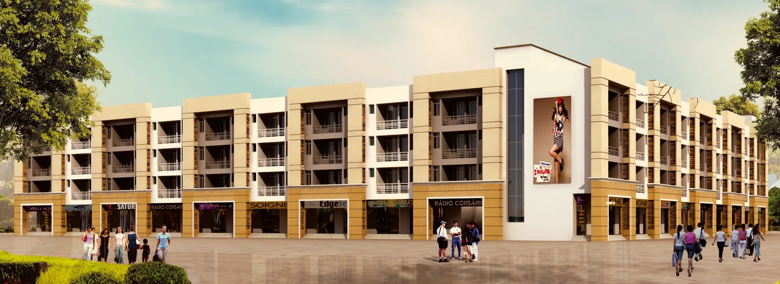 Omaxe High Street Apartment, AB Road